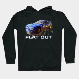 JDM Colin Mcrae Flat Out Boxer WRC STI GC8 22b Car 555 Impreza Hoodie